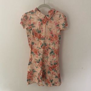 Reformation floral mini dress